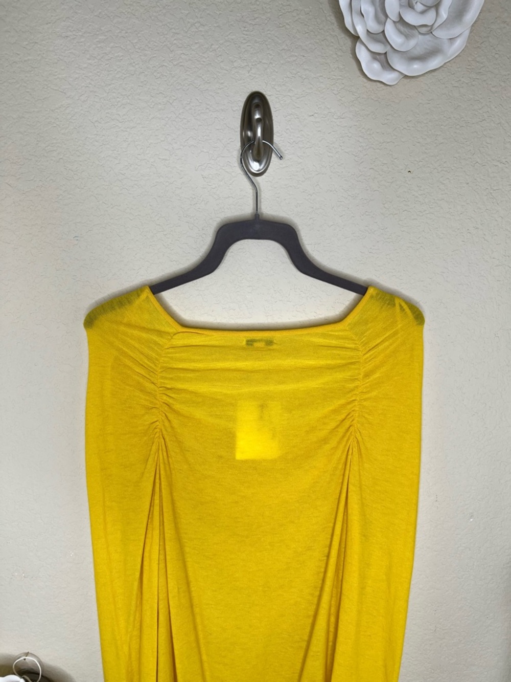 NTM Anthro Leifsdottir Marigold Draped Cowl Sweater Button Detail Boho Artsy L - Picture 13 of 16